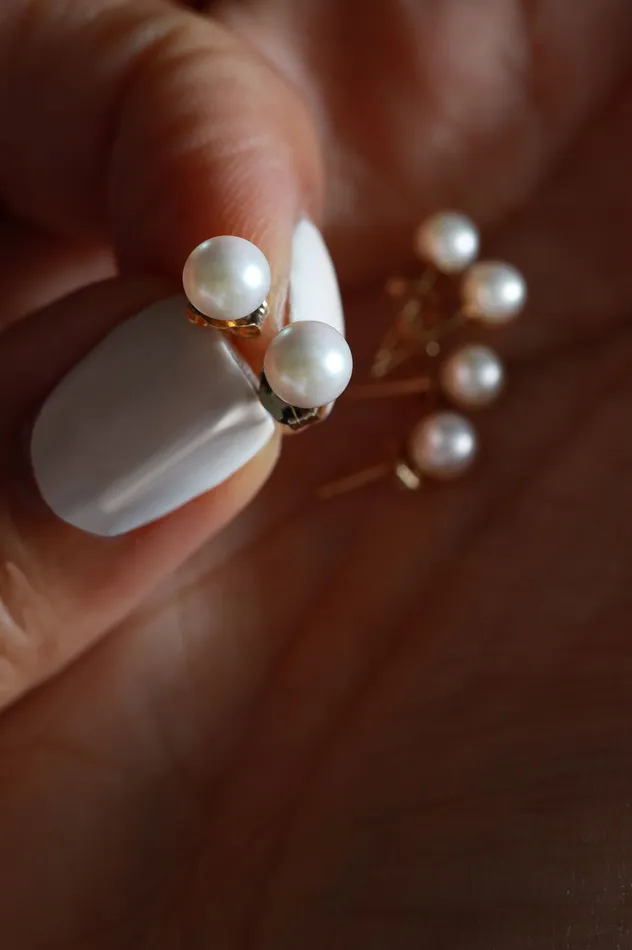 Crown Jewels Coin 35mm Pearl Stud Earring Special Earrings