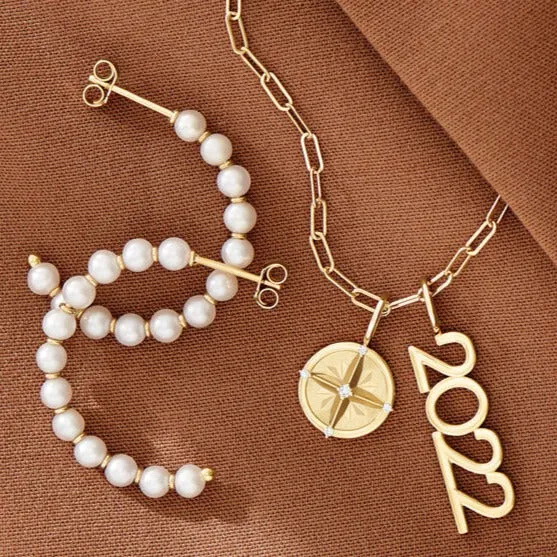 Earrings 302 Fine Jewelry Freshwater Cultured Pearl Open Back Hoop Earrings 15 or 30 MM Solid 14K Yellow White or Rose Gold