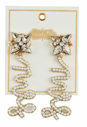 Earrings Bridal Beaded Earrings MudPie