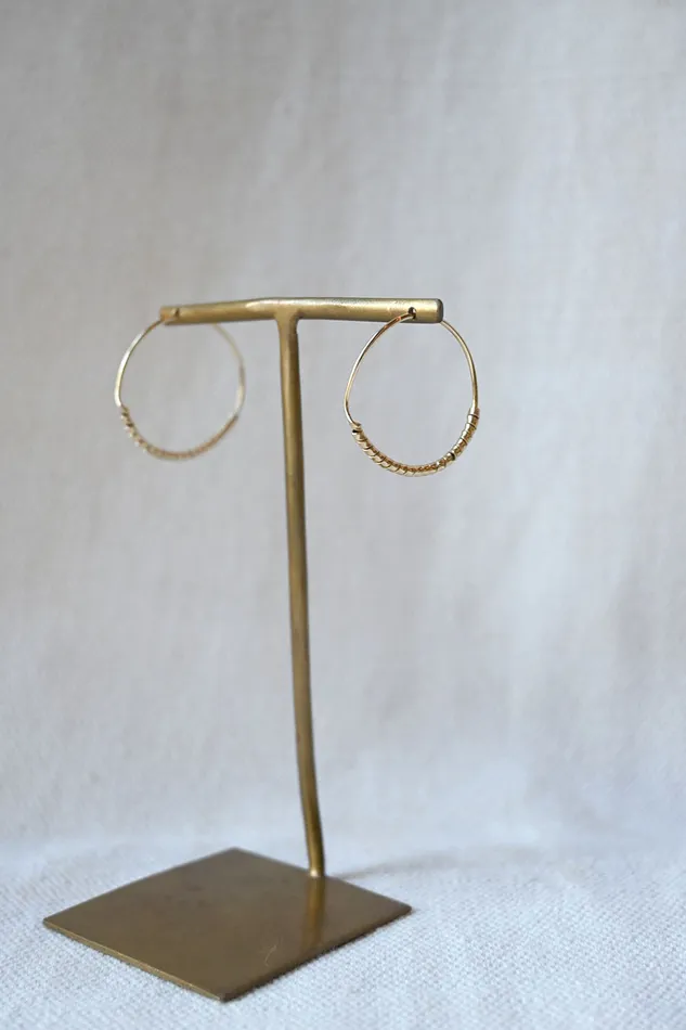 Earrings Eline Fach Earring No 07 Gold