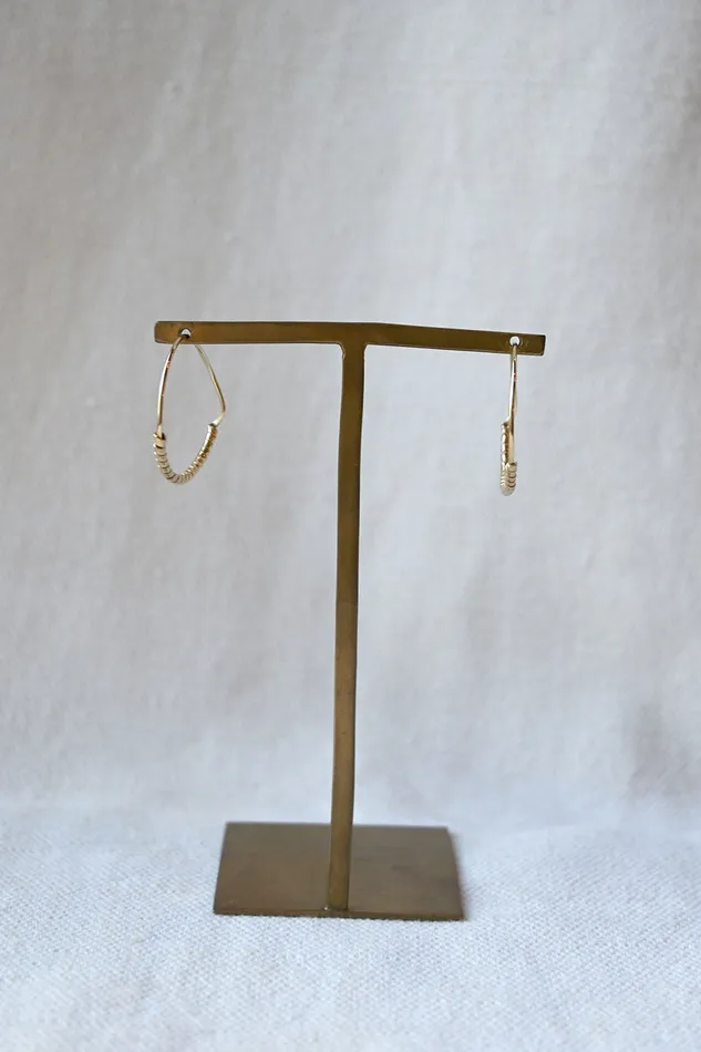 Earrings Eline Fach Earring No 07 Gold