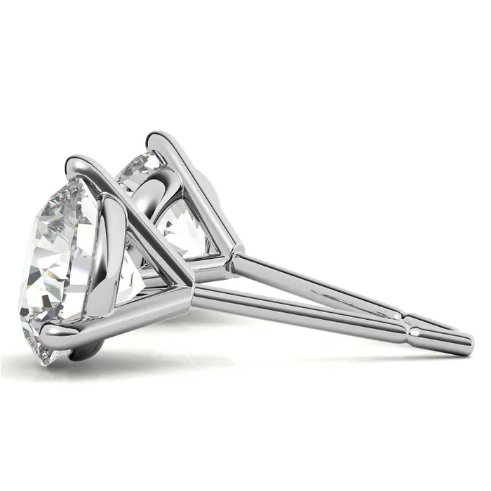 Earrings GEMS ONE CORPRATION 14K White Gold 2ctw Diamond Stud Earrings in Three Prong Martini Settings Earrings GEMS ONE CORPRATION 14K White Gold 2ctw Diamond Stud Earrings in Three Prong Martini Settings