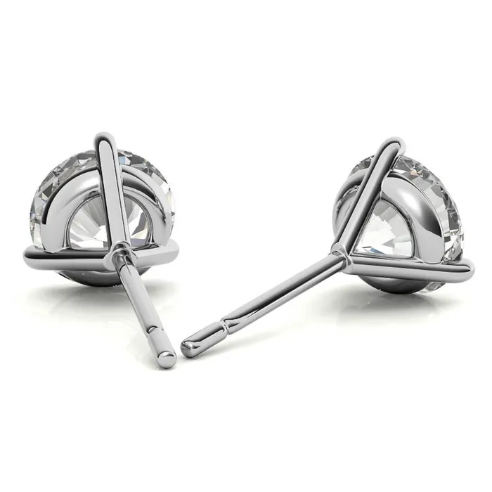 Earrings GEMS ONE CORPRATION 14K White Gold 2ctw Diamond Stud Earrings in Three Prong Martini Settings Earrings GEMS ONE CORPRATION 14K White Gold 2ctw Diamond Stud Earrings in Three Prong Martini Settings
