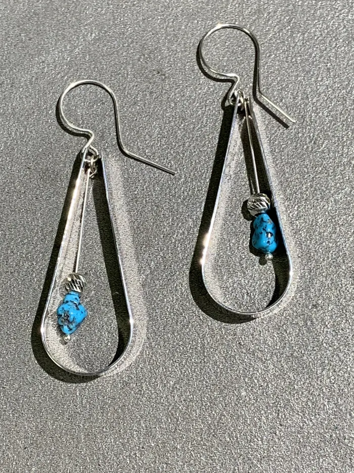 Earrings Jeremy Harrison Jeremy Harrison Navajo Turquoise Sterling Silver Earrings Earrings Jeremy Harrison Jeremy Harrison Navajo Turquoise Sterling Silver Earrings