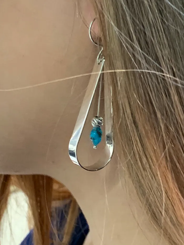 Earrings Jeremy Harrison Jeremy Harrison Navajo Turquoise Sterling Silver Earrings