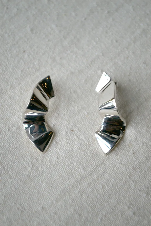 Earrings Quarry Elbe Earrings Silver Brass