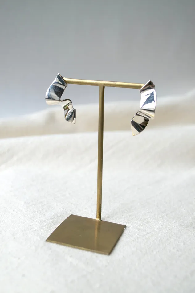 Earrings Quarry Elbe Earrings Silver Brass