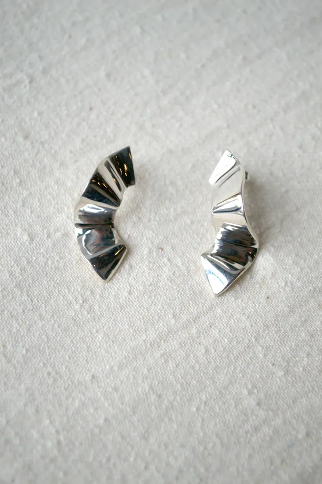 Earrings Quarry Elbe Earrings Silver Brass