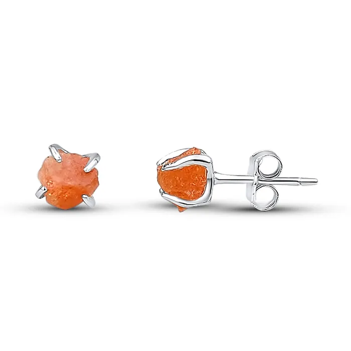 Earrings Uniquelan Jewelry Raw Crystal Earrings Sunstone Earrings Uniquelan Jewelry Raw Crystal Earrings Sunstone