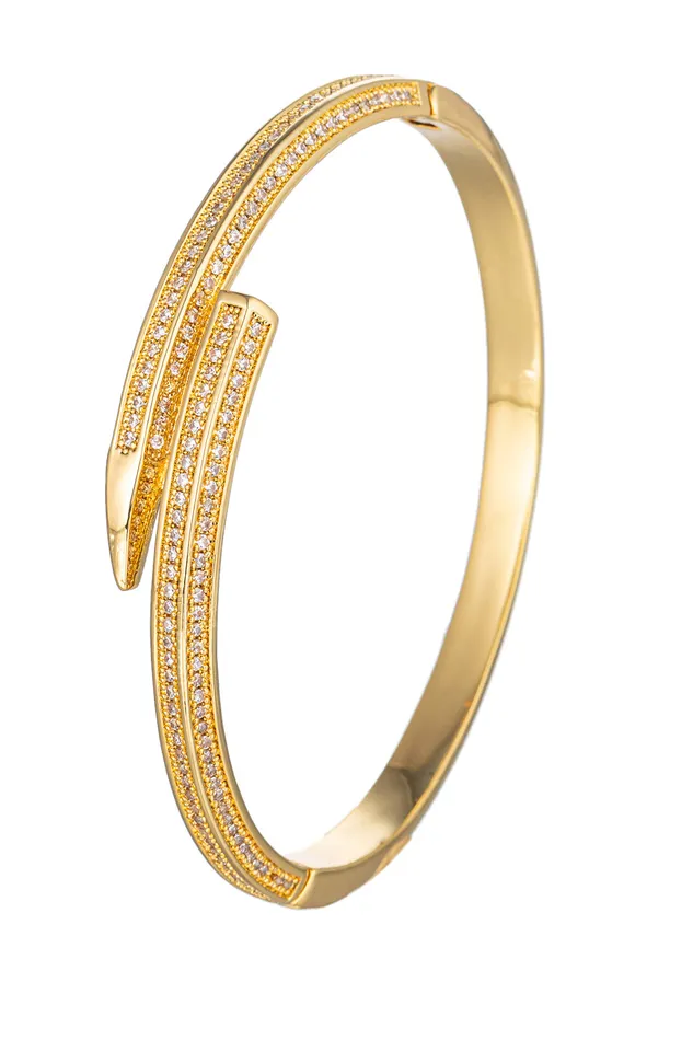 Elise Titanium Cuff bracelet Eye Candy LA Bracelets