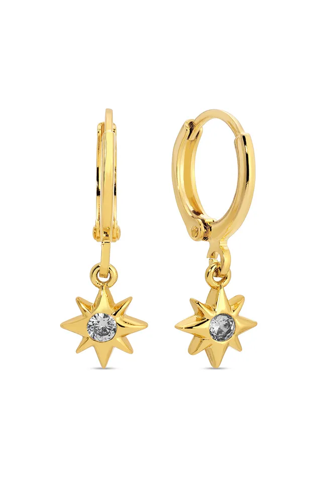 Eye Candy LA Earrings SolHamsaEye Huggie Earring Set