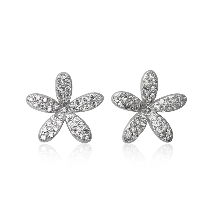 EZ7063 Daisy Cubic Zirconia Earrings Teeda Earrings