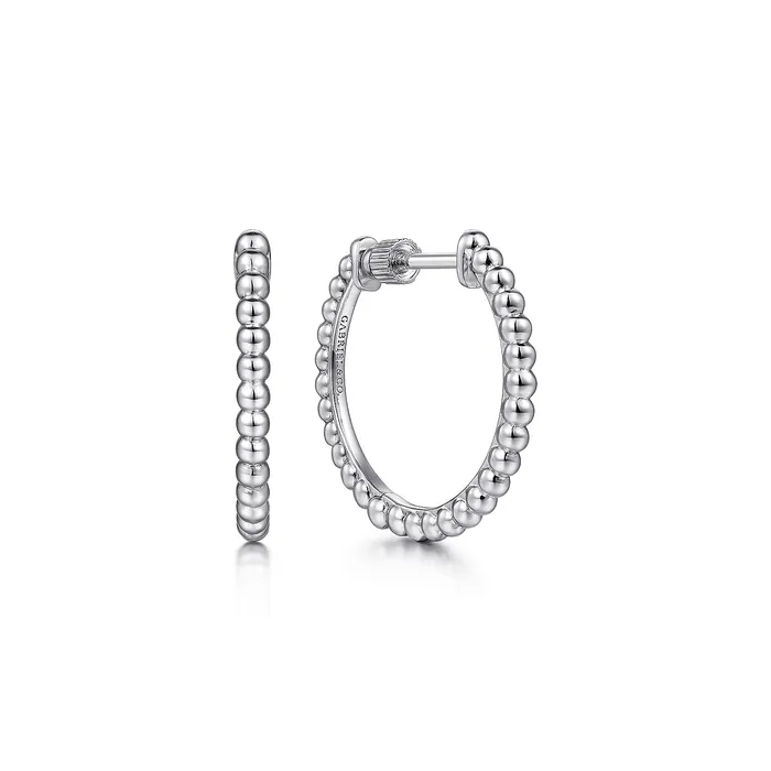 GABRIEL CO Earrings Gabriel Sterling Silver 20mm x 20mm Bujukan Round Hoop Style Earrings GABRIEL CO Earrings Gabriel Sterling Silver 20mm x 20mm Bujukan Round Hoop Style Earrings