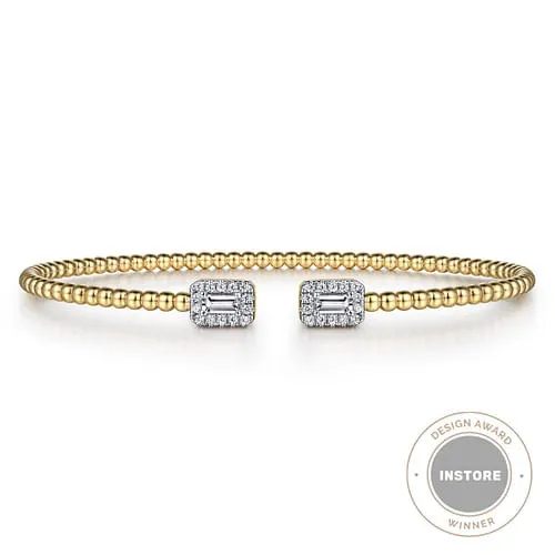 GABRIEL CO Gabriel 14K Yellow Gold 032ctw 625 Bangle Style Diamond Bracelet Bracelets GABRIEL CO Gabriel 14K Yellow Gold 032ctw 625 Bangle Style Diamond Bracelet Bracelets