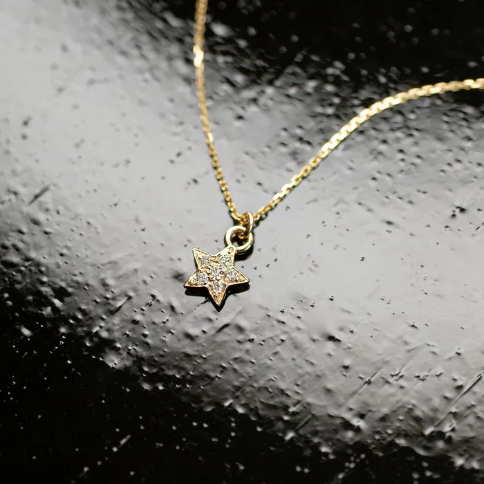 Grayling Necklaces Diamond Pav Star Pendant Necklace 14K Solid Gold