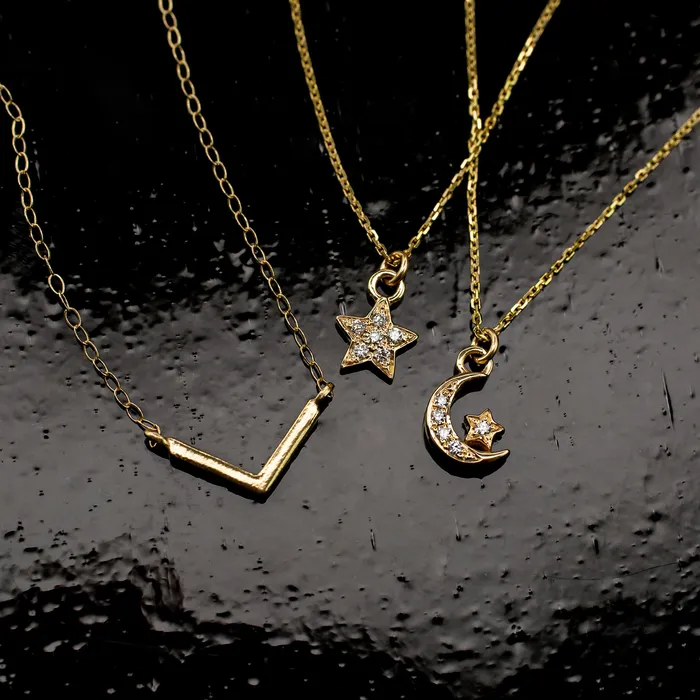 Grayling Necklaces Diamond Pav Star Pendant Necklace 14K Solid Gold