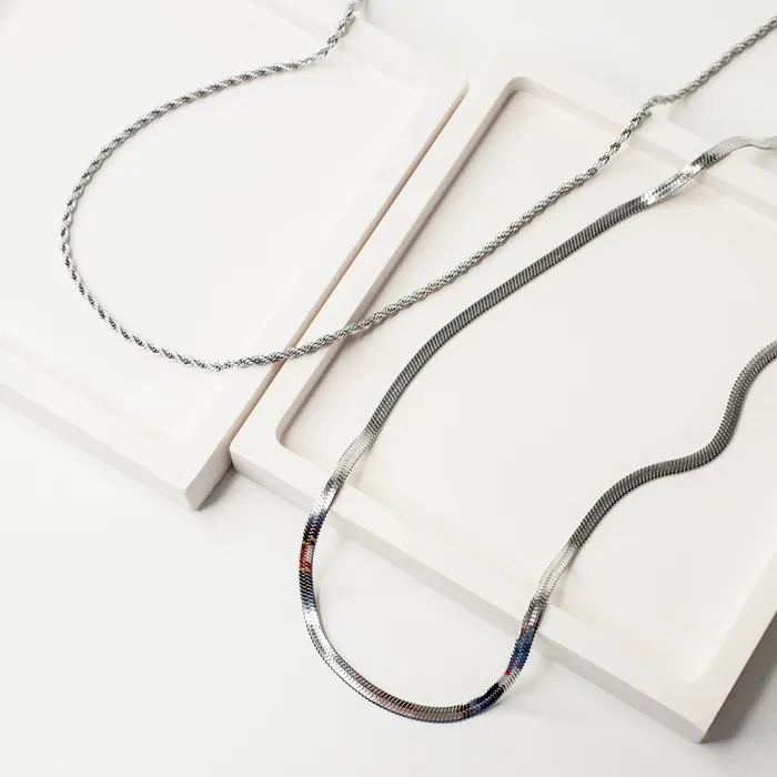 Grayling Waterproof Gigi Bianca Chain Necklace Layering Set Necklaces