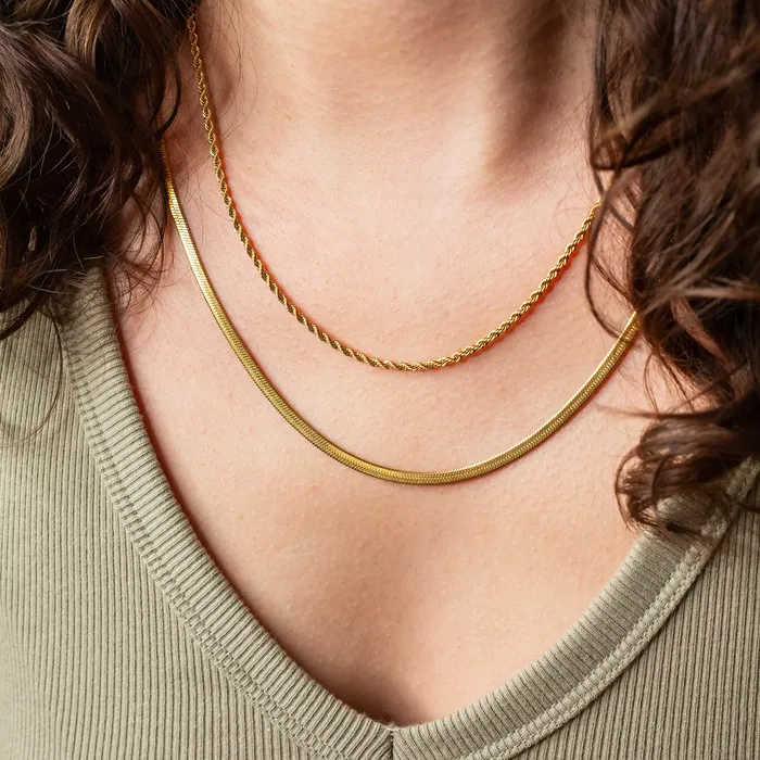 Grayling Waterproof Gigi Bianca Chain Necklace Layering Set Necklaces