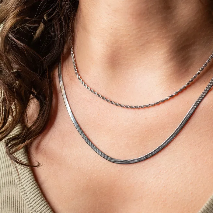 Grayling Waterproof Gigi Bianca Chain Necklace Layering Set Necklaces