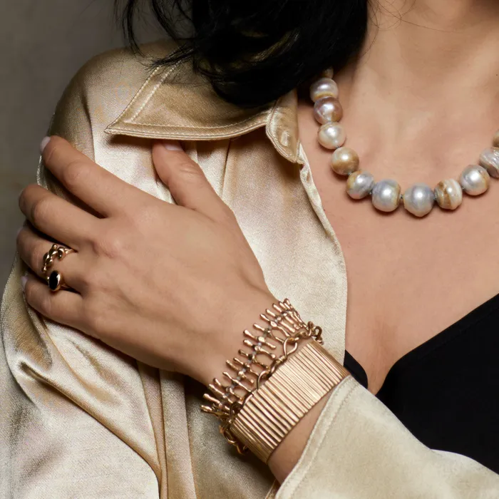 Julie Cohn Design Bracelets CALIMA BRONZE LINK BRACELET