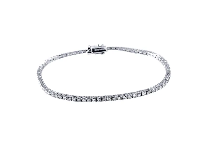 MALAKAN DIAMOND CO Bracelets 14K Yellow Gold Tennis Style Lab Grown Diamond Bracelet MALAKAN DIAMOND CO Bracelets 14K Yellow Gold Tennis Style Lab Grown Diamond Bracelet