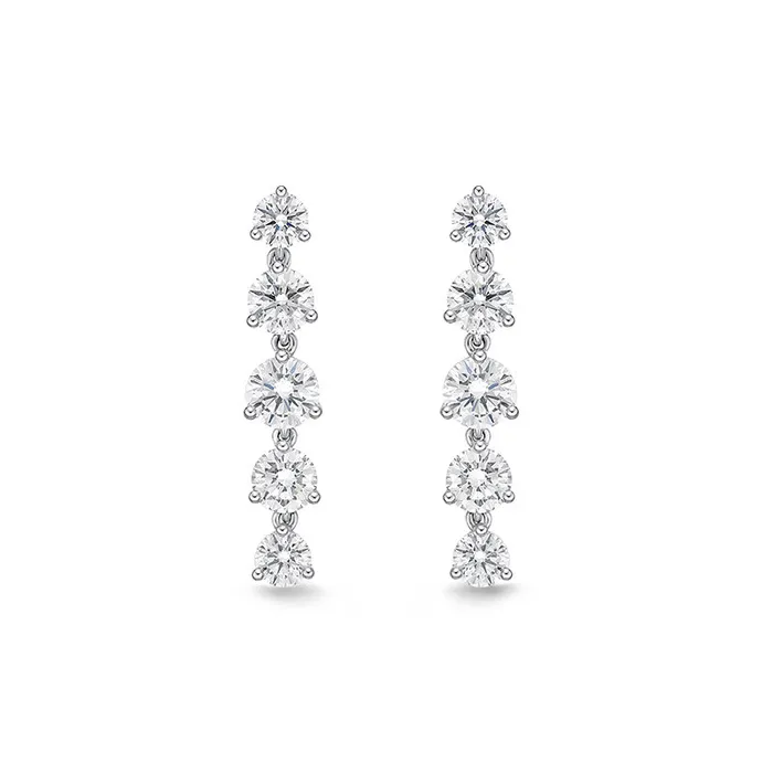 MEMOIRE Earrings Prima Diamond Line Drop Earrings
