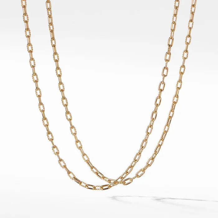 Necklaces DAVID YURMAN INC DY Madison 18 Chain Necklace in 18K Yellow Gold 3mm Necklaces DAVID YURMAN INC DY Madison 18 Chain Necklace in 18K Yellow Gold 3mm