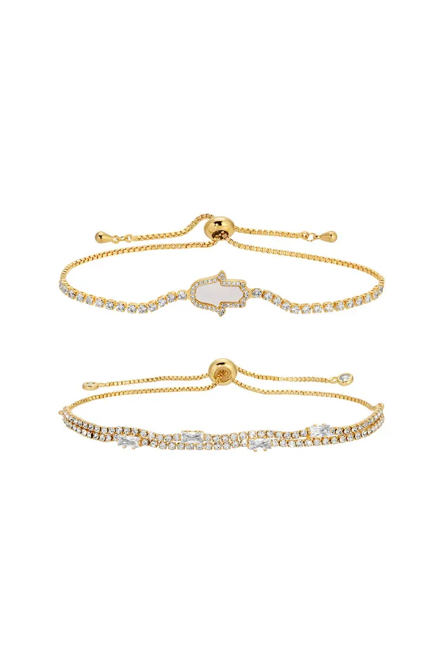 Nova CZ Bracelet Set Eye Candy LA Bracelets