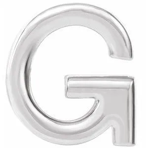 Personalized Initial Wear Everyday Stud Earring Solid Sterling Silver AZ 302 Fine Jewelry Earrings