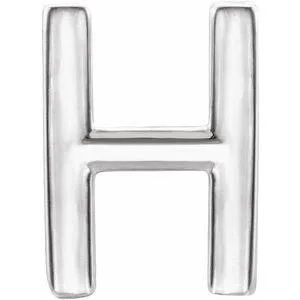 Personalized Initial Wear Everyday Stud Earring Solid Sterling Silver AZ 302 Fine Jewelry Earrings