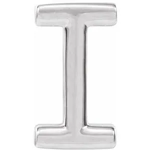 Personalized Initial Wear Everyday Stud Earring Solid Sterling Silver AZ 302 Fine Jewelry Earrings