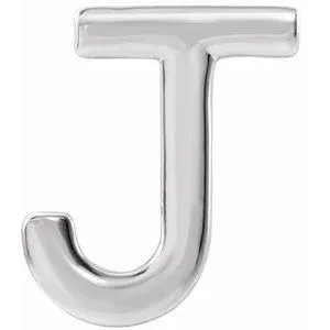Personalized Initial Wear Everyday Stud Earring Solid Sterling Silver AZ 302 Fine Jewelry Earrings
