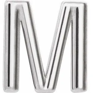 Personalized Initial Wear Everyday Stud Earring Solid Sterling Silver AZ 302 Fine Jewelry Earrings