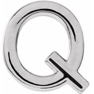 Personalized Initial Wear Everyday Stud Earring Solid Sterling Silver AZ 302 Fine Jewelry Earrings