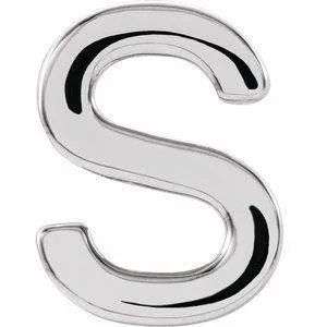 Personalized Initial Wear Everyday Stud Earring Solid Sterling Silver AZ 302 Fine Jewelry Earrings