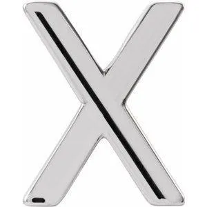 Personalized Initial Wear Everyday Stud Earring Solid Sterling Silver AZ 302 Fine Jewelry Earrings