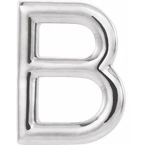 Personalized Initial Wear Everyday Stud Earring Solid Sterling Silver AZ 302 Fine Jewelry Earrings