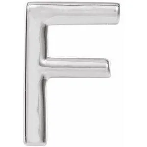 Personalized Initial Wear Everyday Stud Earring Solid Sterling Silver AZ 302 Fine Jewelry Earrings