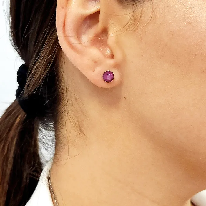 Real Ruby Stone Earrings Uniquelan Jewelry Earrings