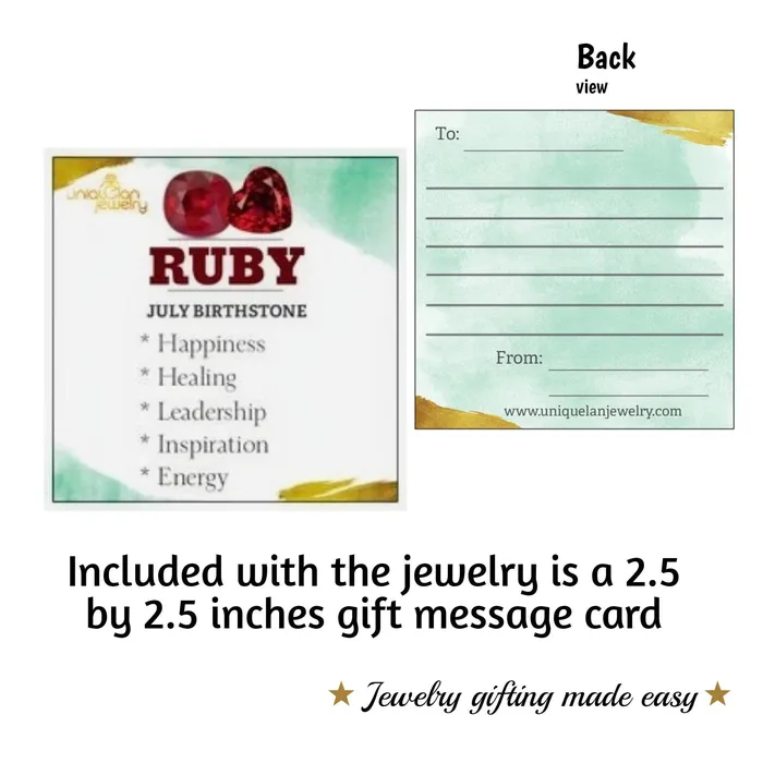 Real Ruby Stone Earrings Uniquelan Jewelry Earrings