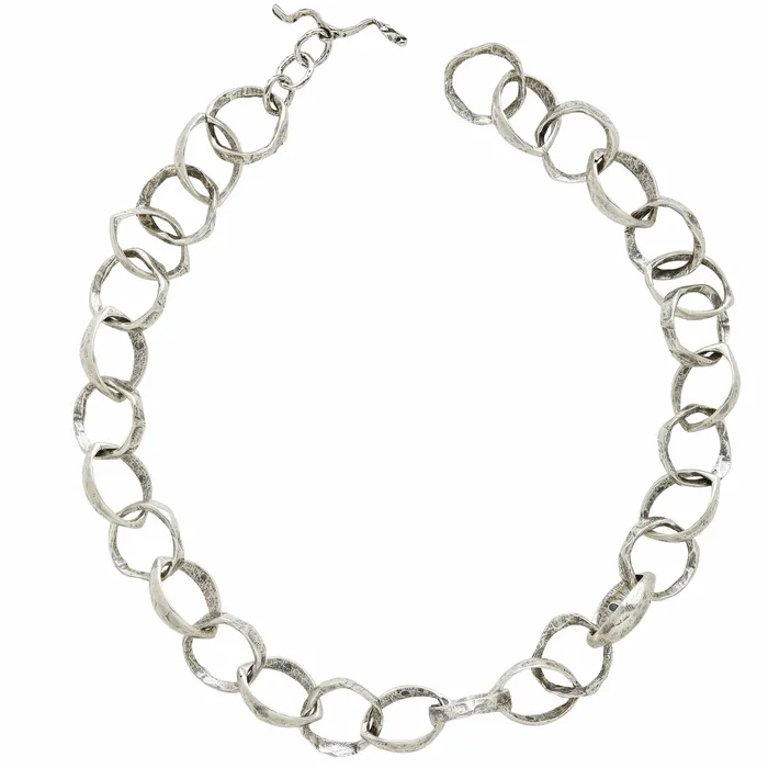 ROMAN CHAIN STERLING SILVER NECKLACE Julie Cohn Design Necklaces