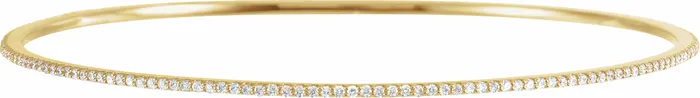 Storyteller by Vintage Magnality Bracelets Stunning Stackable 1 2 3 CTW Natural or LabDiamond Bangle 8 Bracelet Solid 14K White Rose Yellow Gold