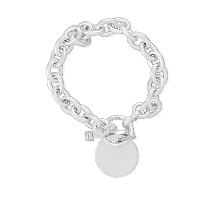 Teeda B005 Large Oval Link Charm Bracelet Bracelets