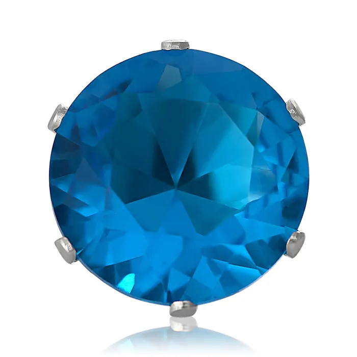 Teeda Earrings EZ2000 Round CZ Stud Earrings 2mm