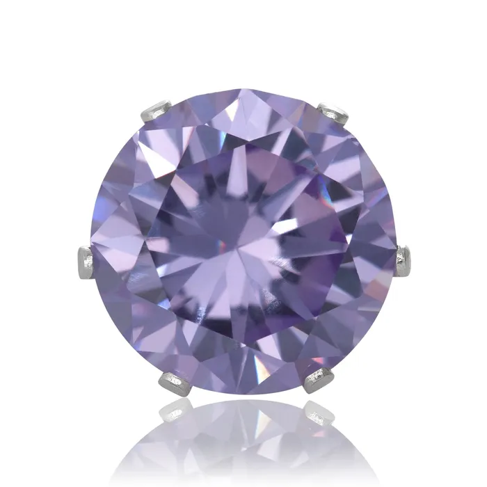 Teeda Earrings EZ2000 Round CZ Stud Earrings 2mm