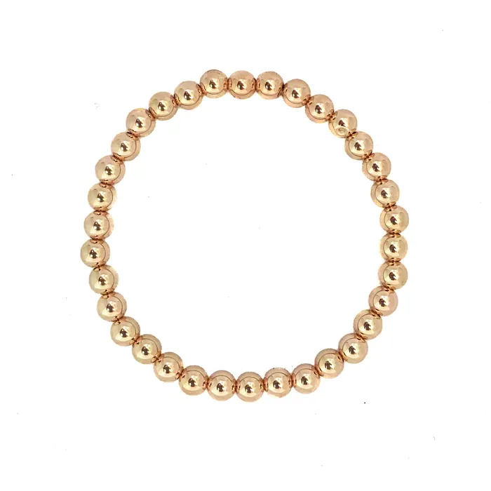 Vivien Frank Designs Bracelets Gold Beaded Bracelet Yellow Gold