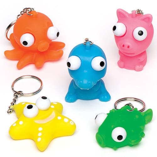 Animal Eye Popper Keyrings  |  Pocket Money Toys Pocket Money Toys Pocket Money Toys