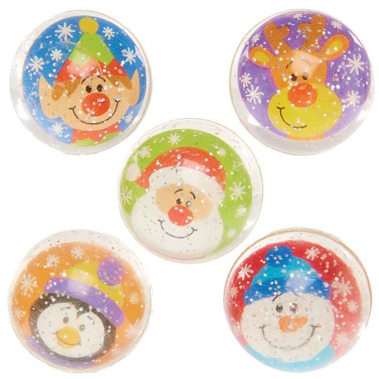 Christmas Chums Glitter Jet Balls  |  Pocket Money Toys Pocket Money Toys Pocket Money Toys