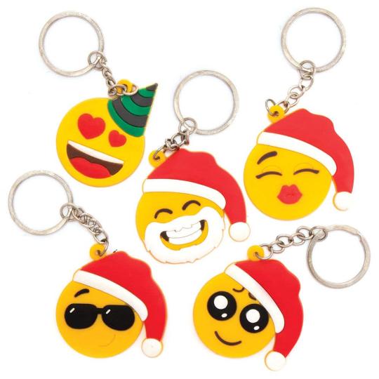 Christmas Funny Face Keyrings  |  Pocket Money Toys Pocket Money Toys Pocket Money Toys