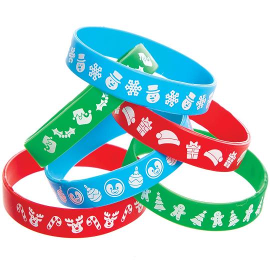 Christmas Silicone Wristbands  |  Pocket Money Toys Pocket Money Toys Pocket Money Toys